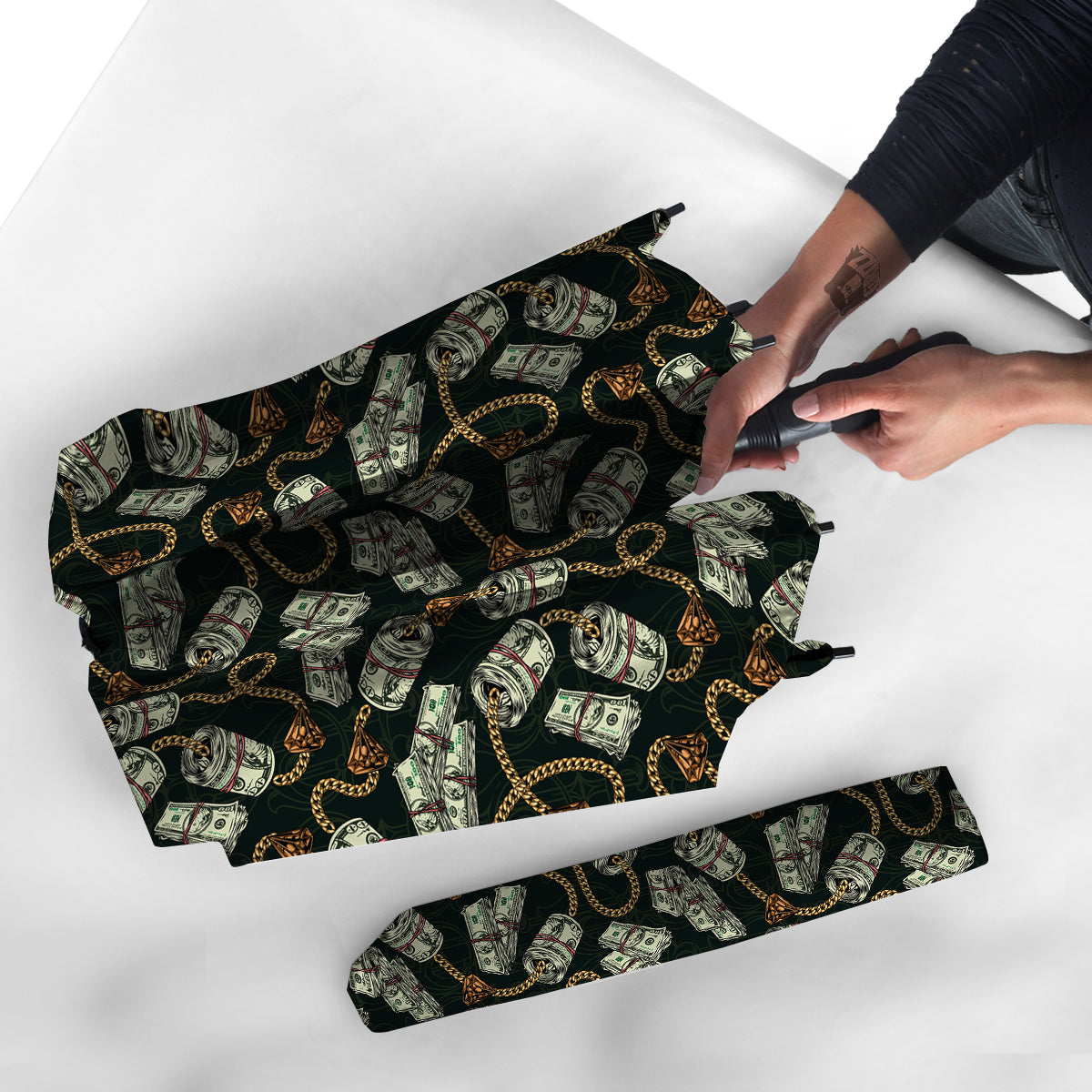 US Dollar Print Pattern Umbrella-grizzshop