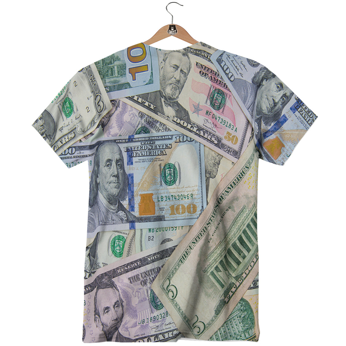 US Dollar Print T-Shirt-grizzshop