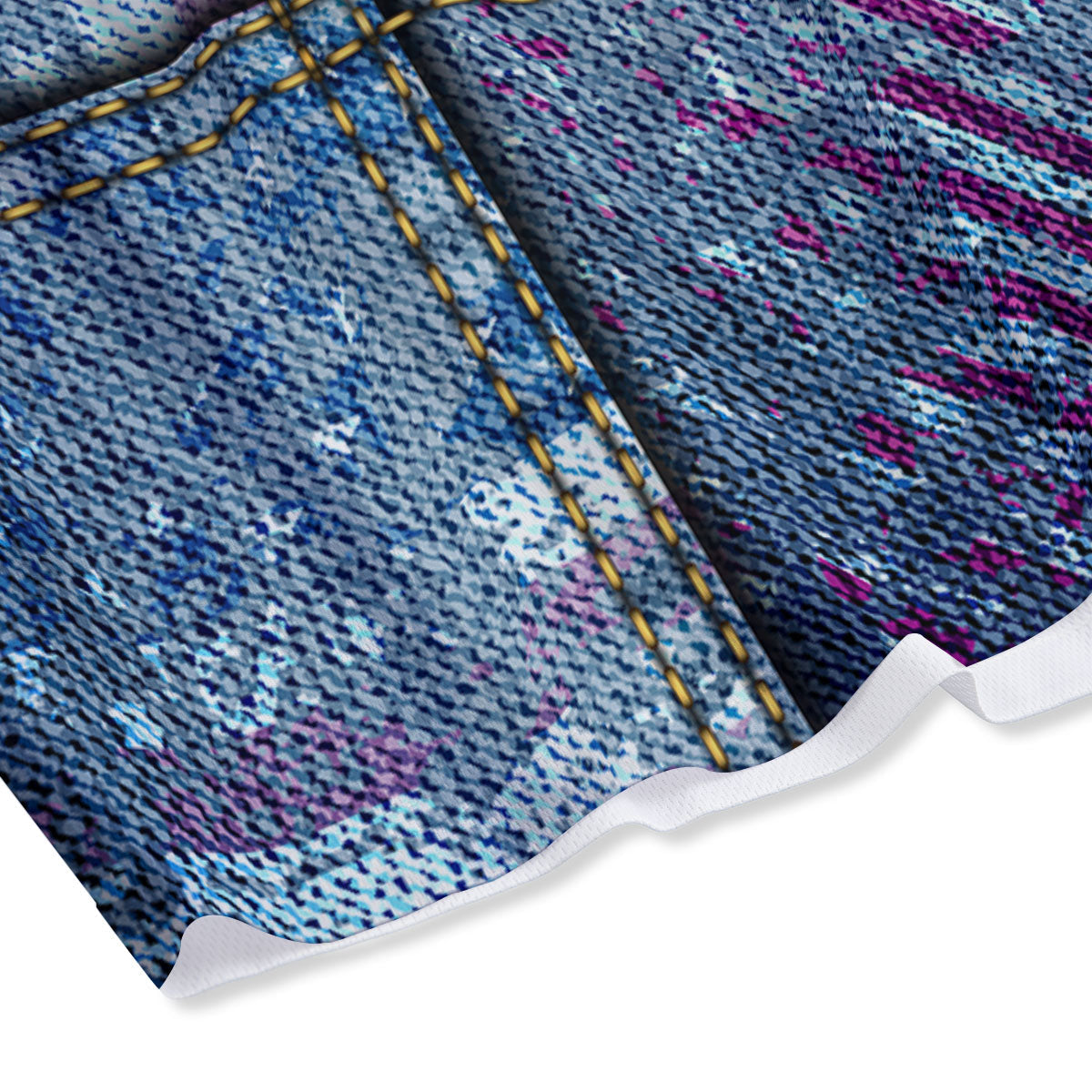 Trippy Psychedelic Dark Print Mesh Shorts