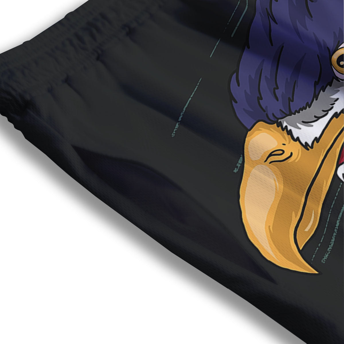 USA Eagle Patriotic Print Mesh Shorts