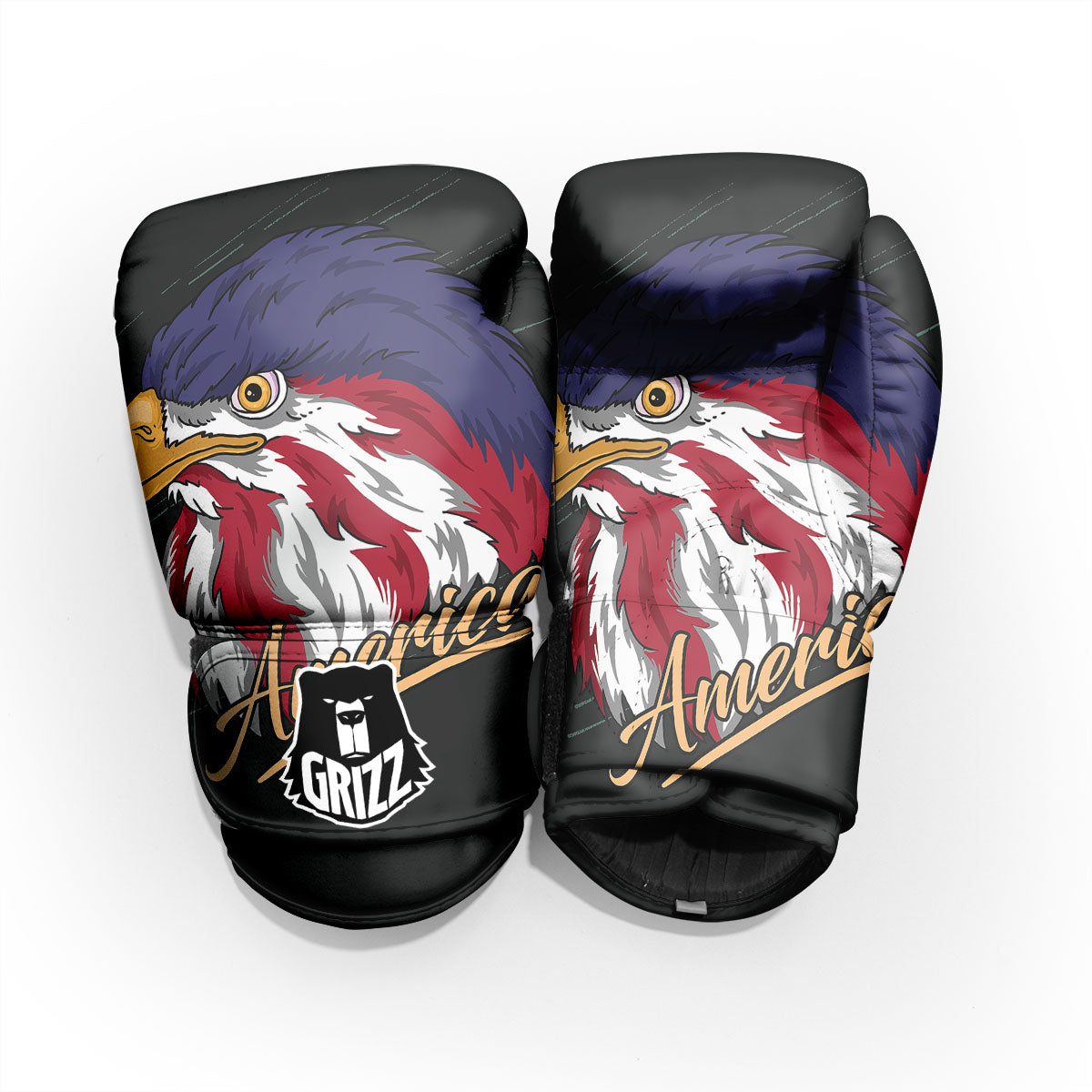USA Eagle Patriotic Print Pro Boxing Glove