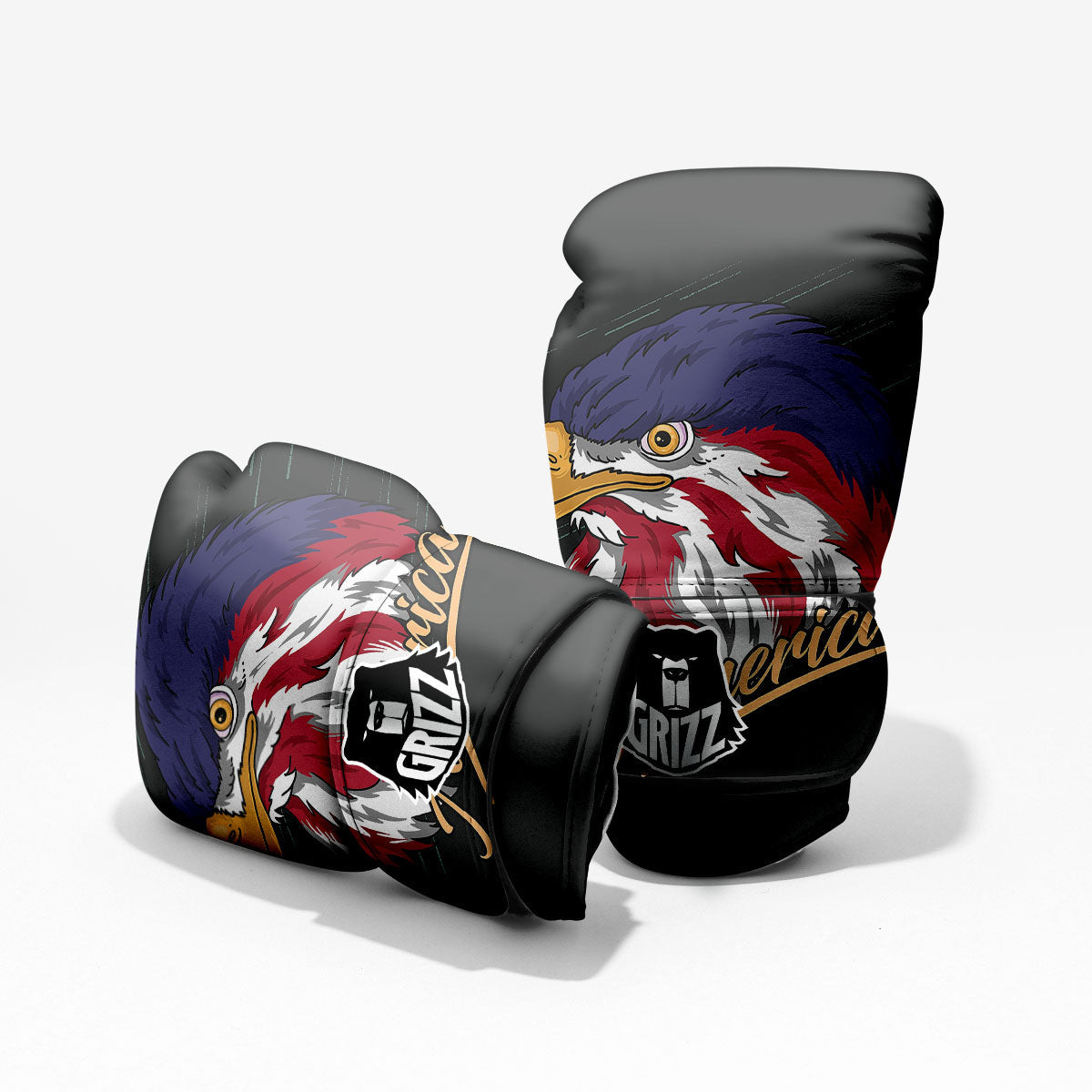 USA Eagle Patriotic Print Pro Boxing Glove