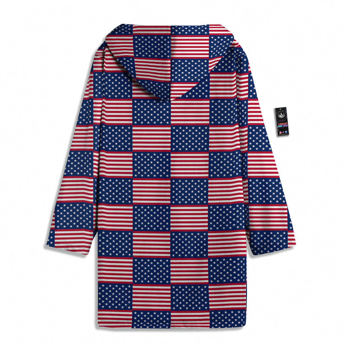 USA Flag 4th of July Print Pattern Men's Windbreaker Jacket-grizzshop