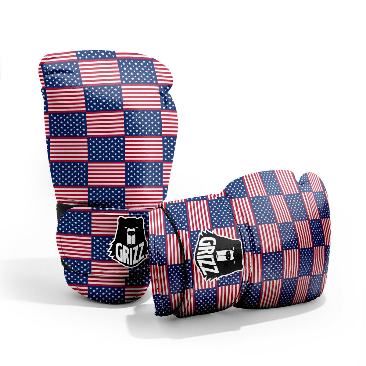 USA Flag 4th of July Print Pattern Pro Boxing Glove