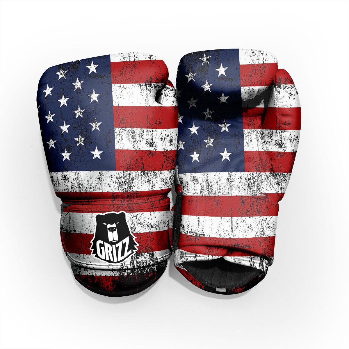 USA Flag Grunge Print Pro Boxing Glove