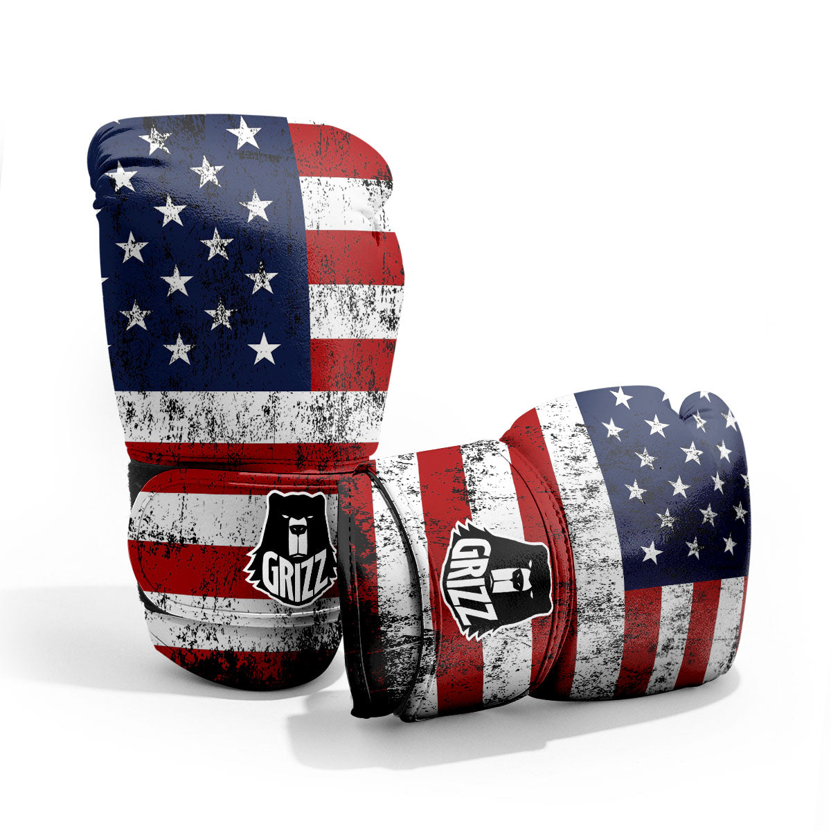 USA Flag Grunge Print Pro Boxing Glove