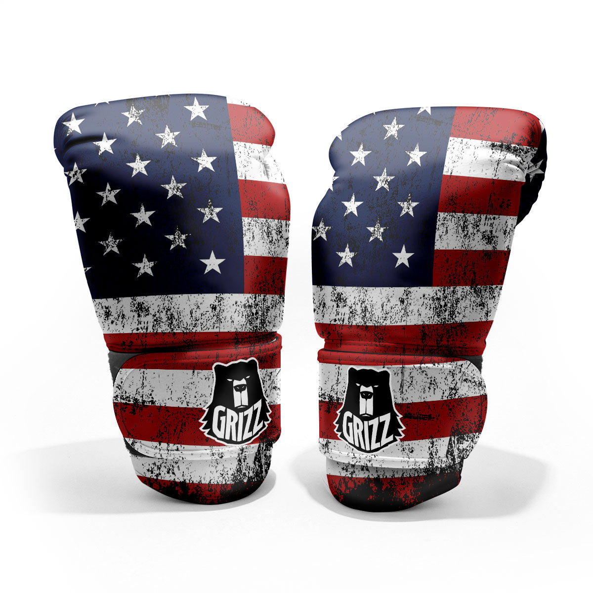 USA Flag Grunge Print Pro Boxing Glove