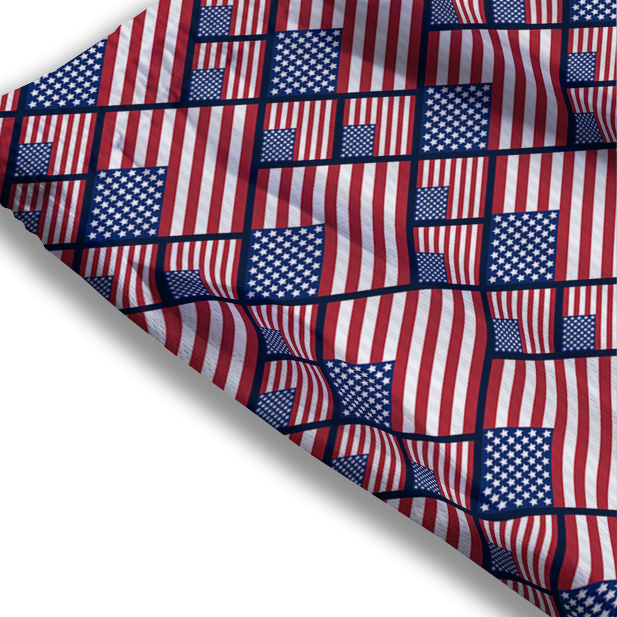 USA Flag Independence Day Print Pattern Mesh Shorts