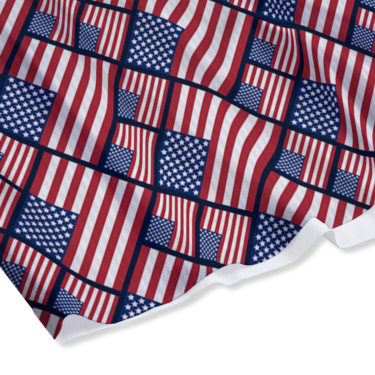 USA Flag Independence Day Print Pattern Mesh Shorts