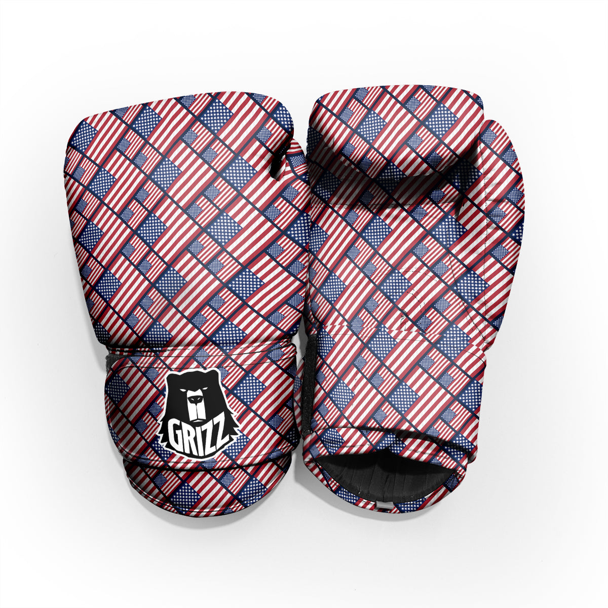 USA Flag Independence Day Print Pattern Pro Boxing Glove
