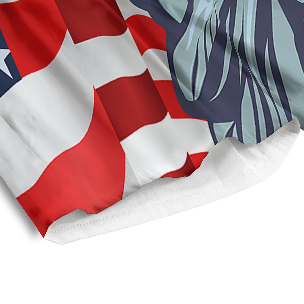 USA Flag Statue of Liberty Print Men's Athletic Shorts