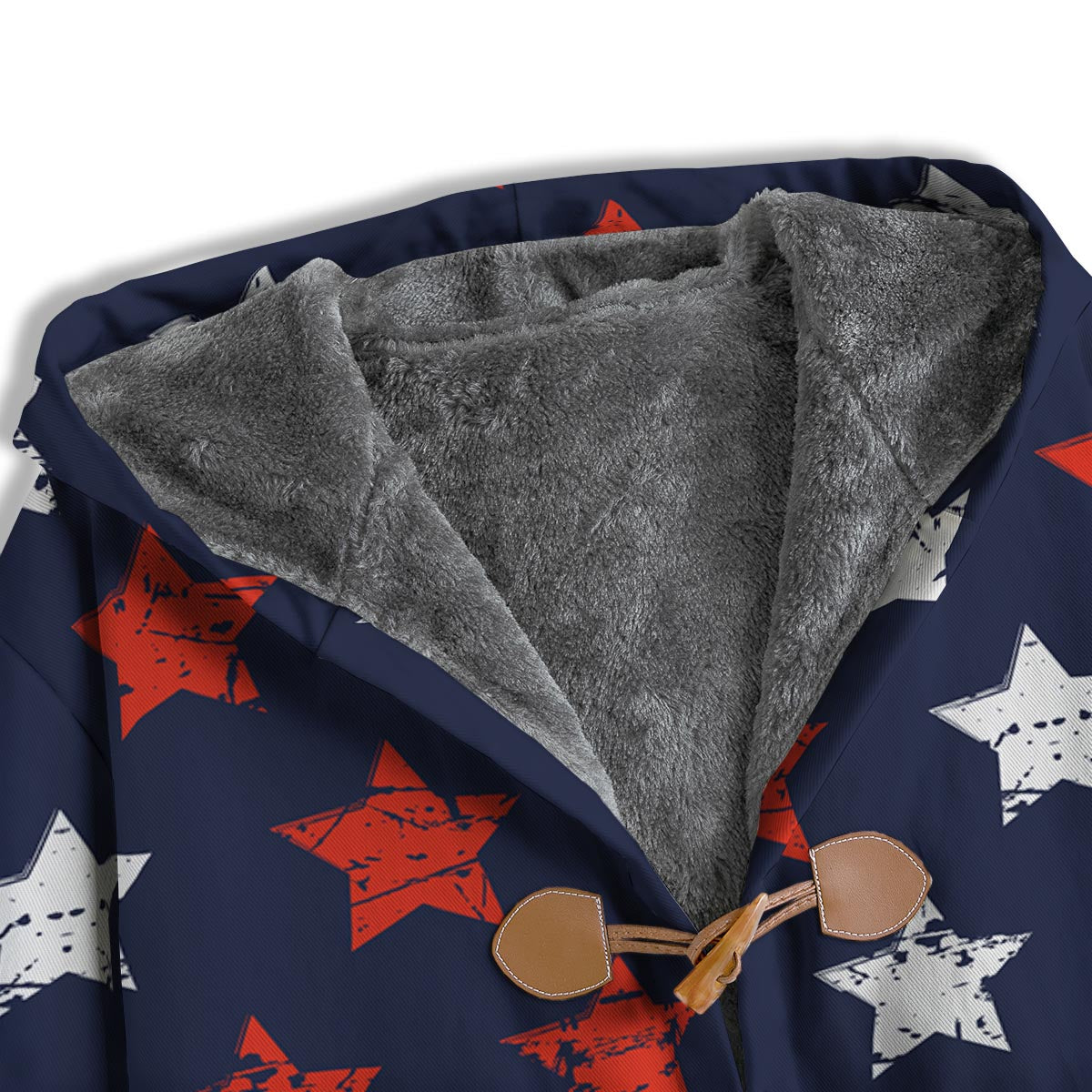 USA Star Blue And Red Print Pattern Men's Windbreaker Jacket-grizzshop