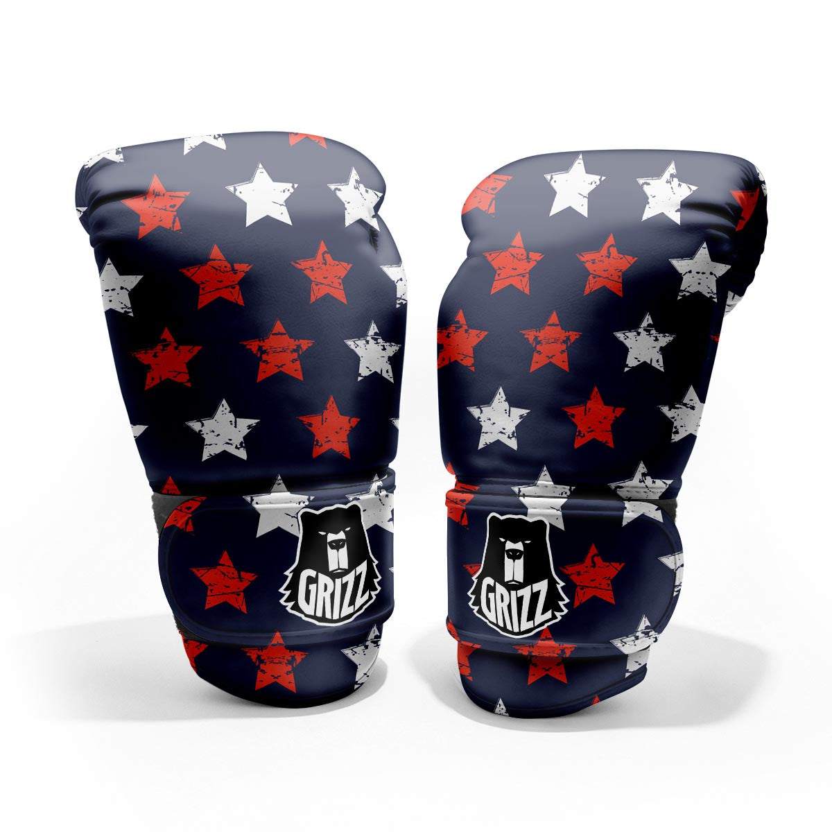 USA Star Blue And Red Print Pattern Pro Boxing Glove