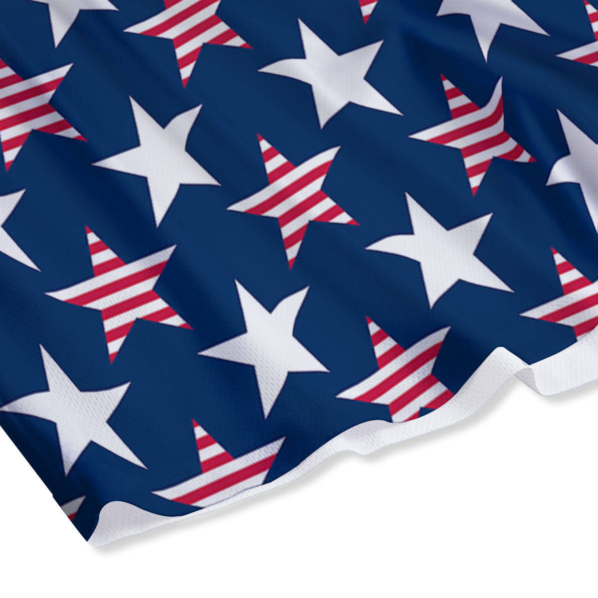 USA Star Fourth of July Print Pattern Mesh Shorts