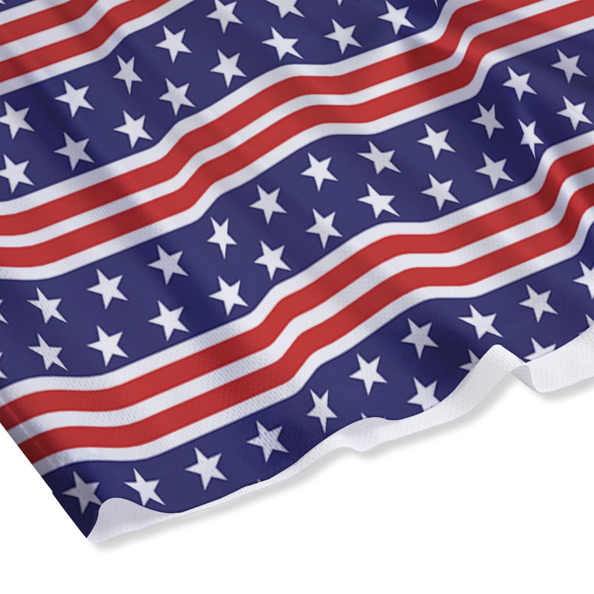 USA Star Red Striped Print Pattern Mesh Shorts