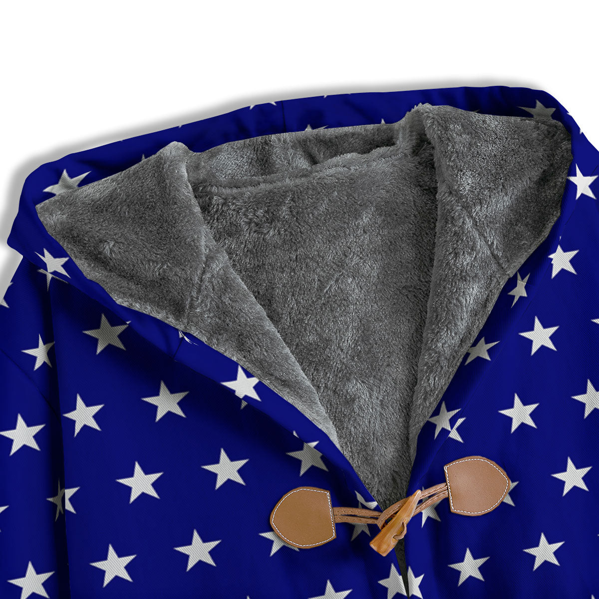 USA Star White And Blue Print Pattern Men's Windbreaker Jacket