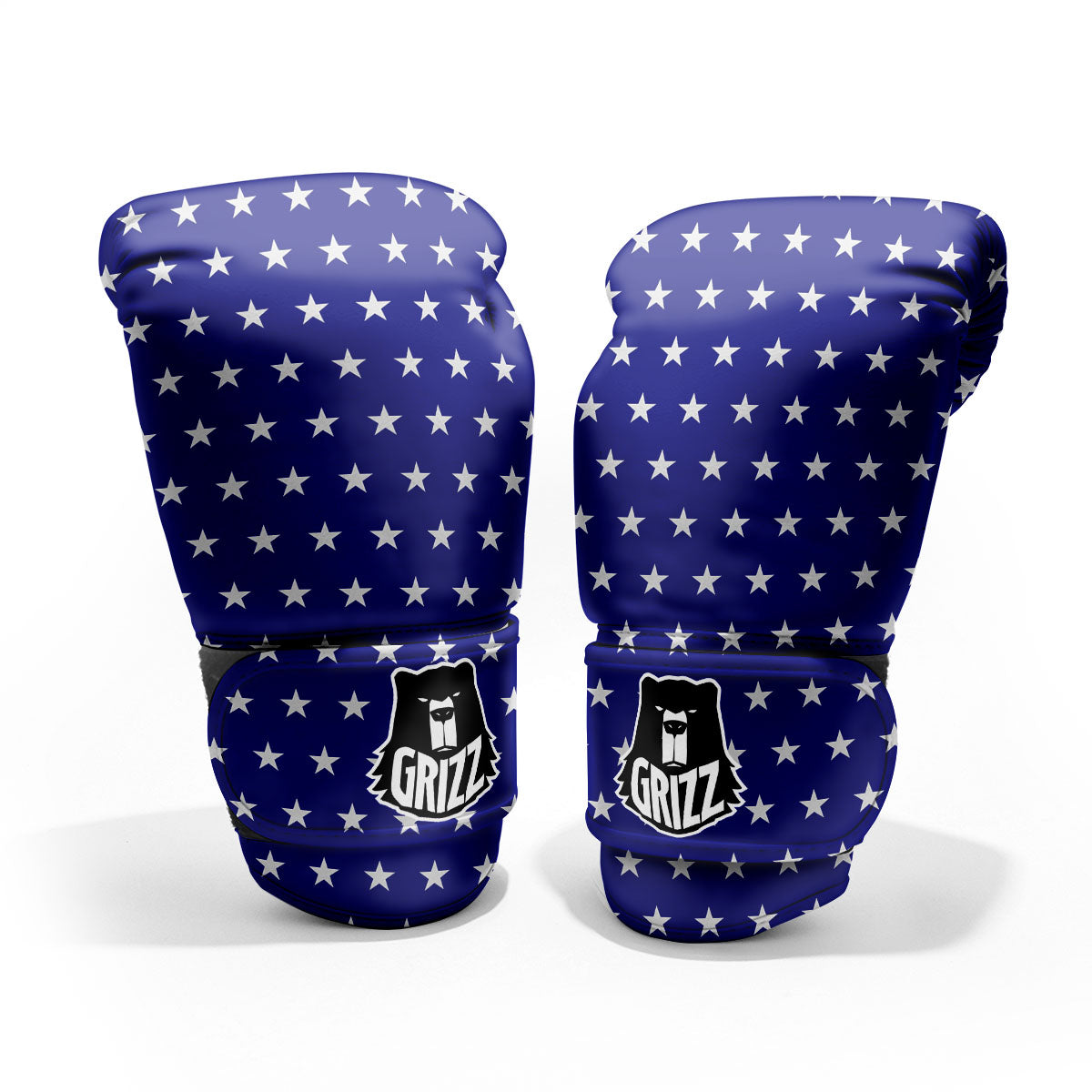 USA Star White And Blue Print Pattern Pro Boxing Glove