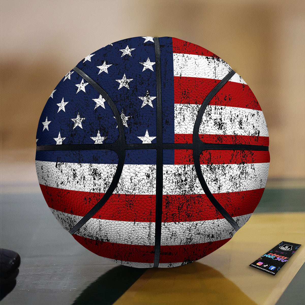 Vampire Lips Halloween Print Pattern Basketball