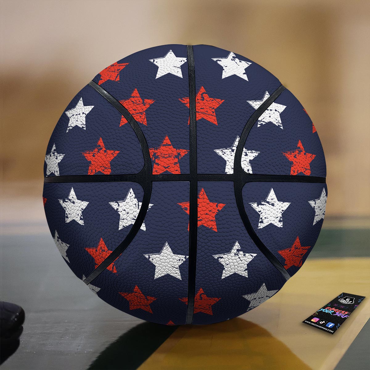 Watermelon Watercolor Print Pattern Basketball