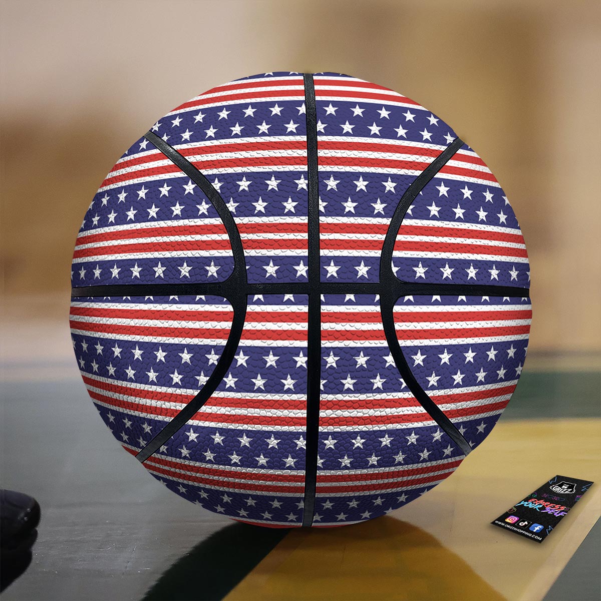 Watermelon White Summer Print Pattern Basketball