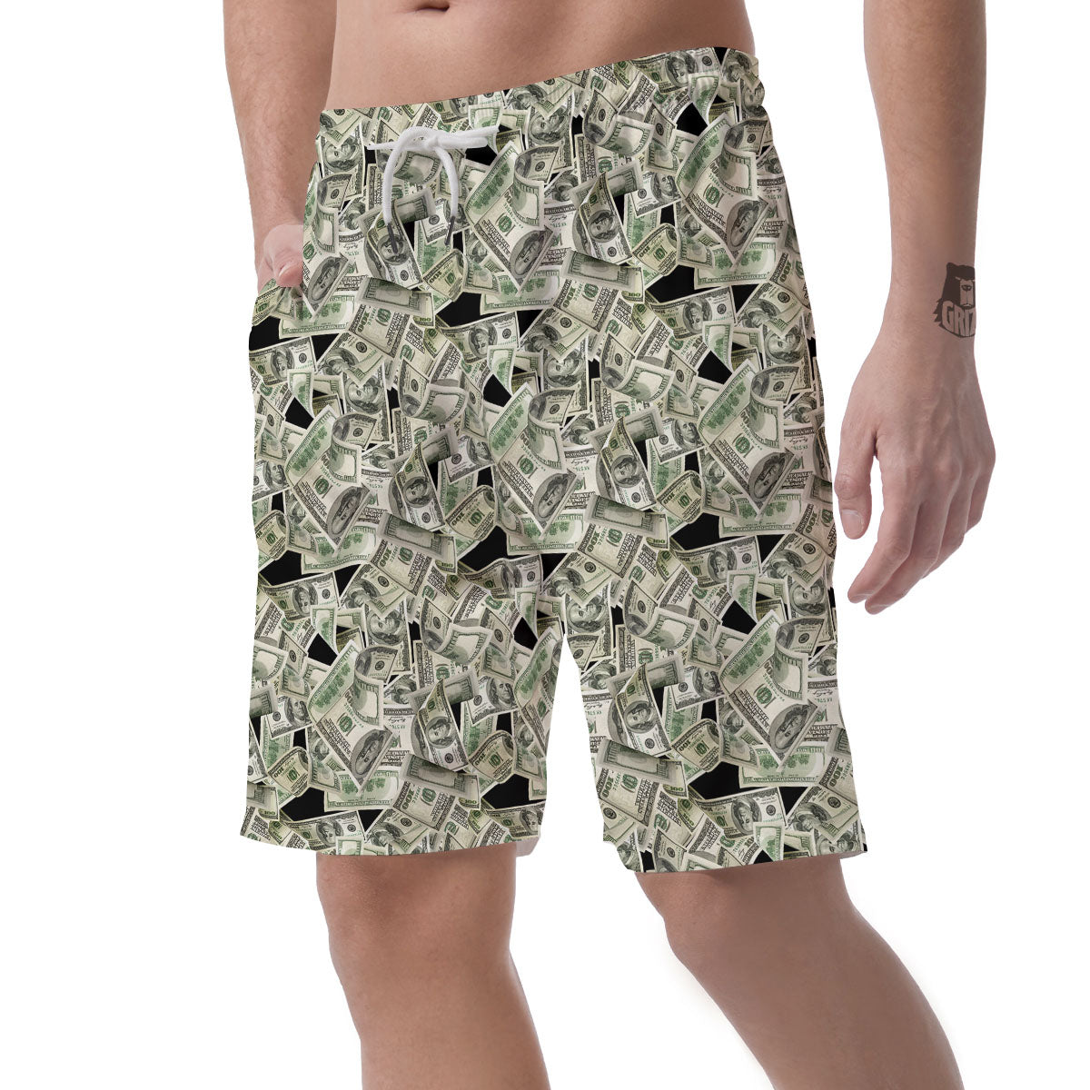 USD Flying Print Men's Shorts-grizzshop