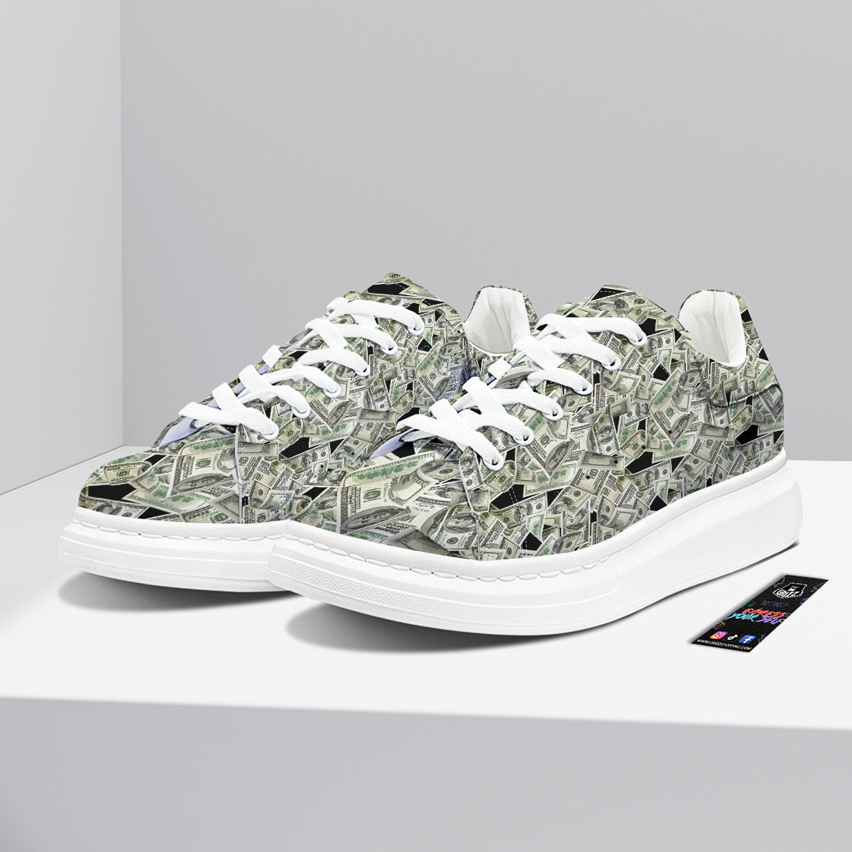 USD Flying Print Platform Shoes-grizzshop