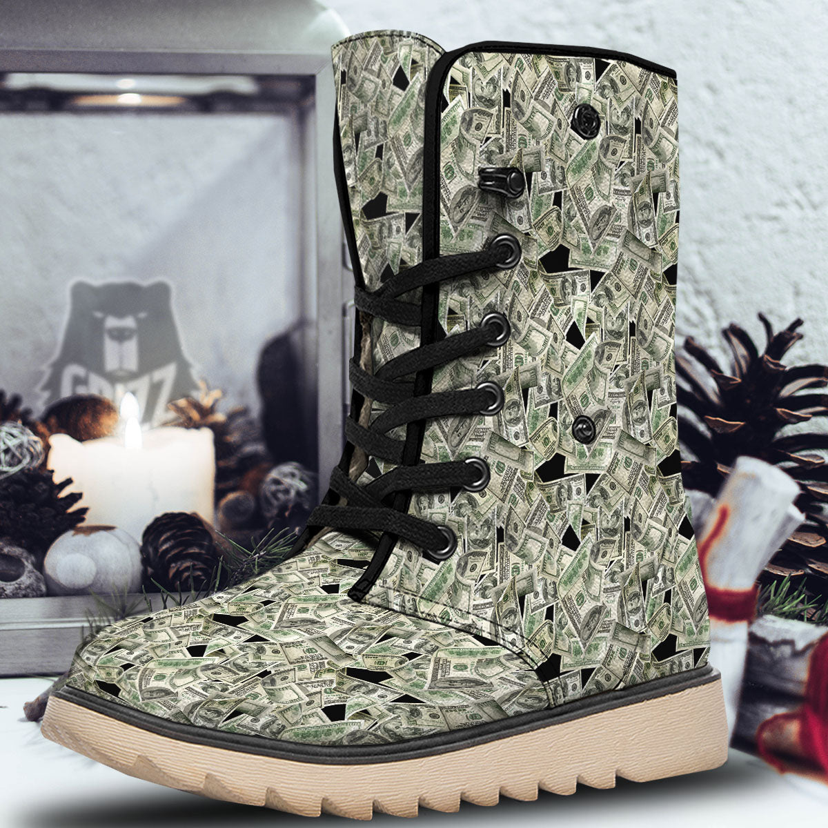 USD Flying Print Snow Boots-grizzshop