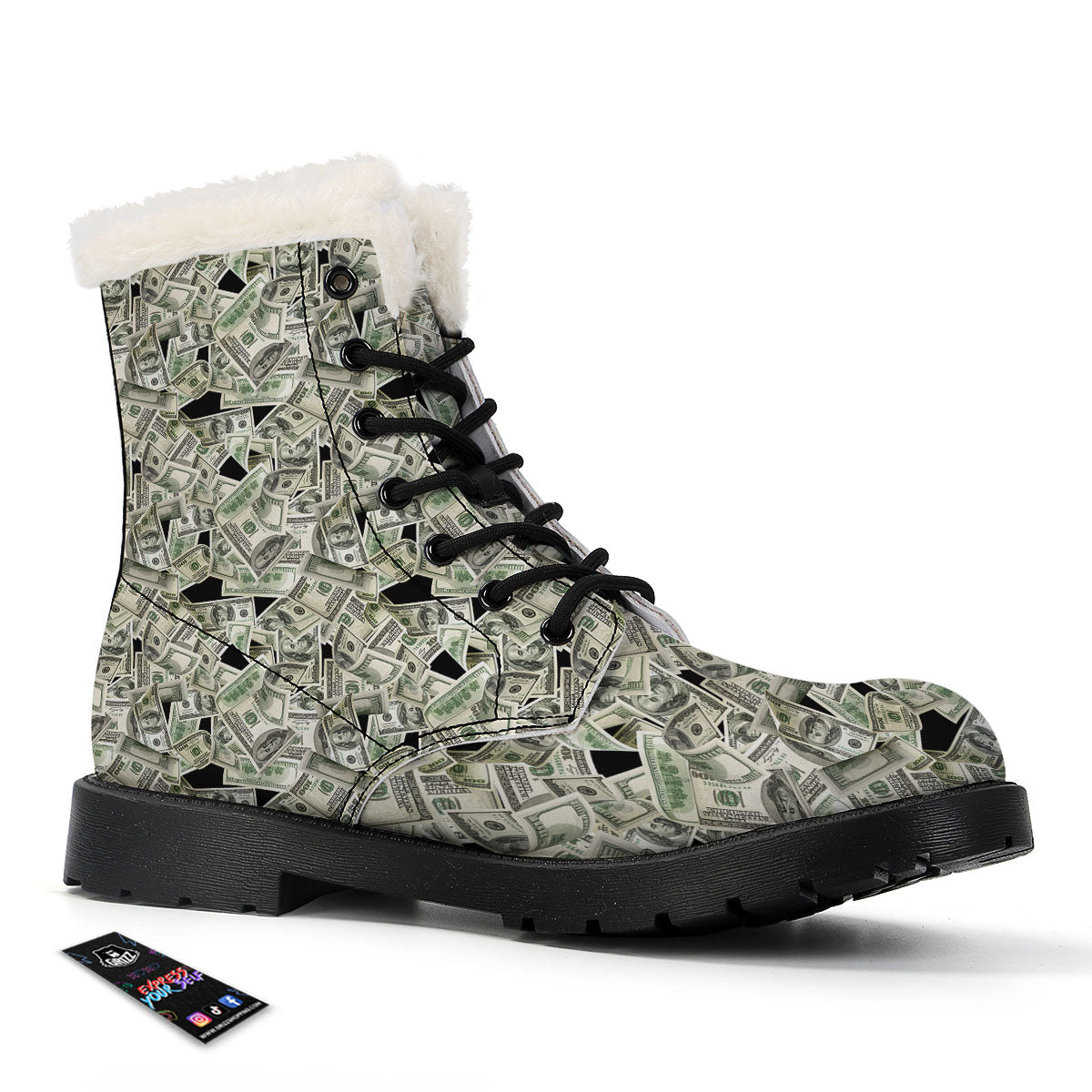 USD Flying Print Winter Boots-grizzshop