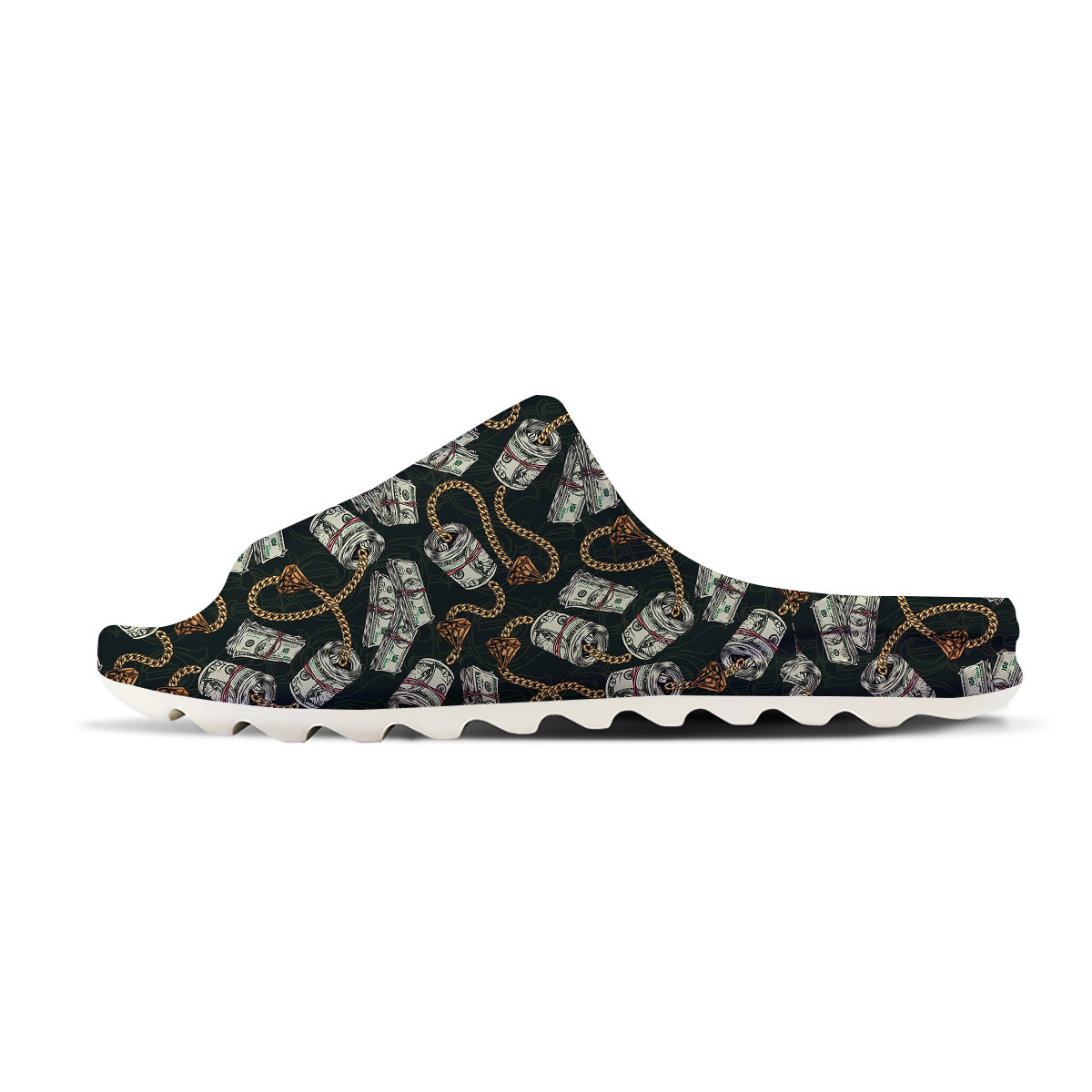 US Dollar Print Pattern Sandals-grizzshop