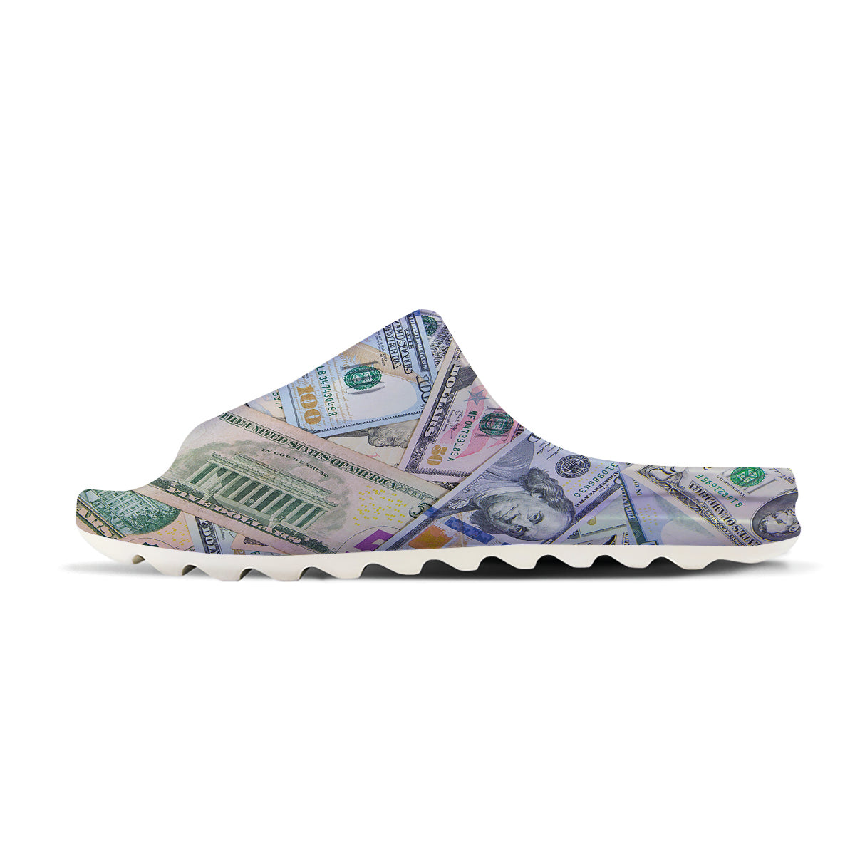 US Dollar Print Sandals-grizzshop