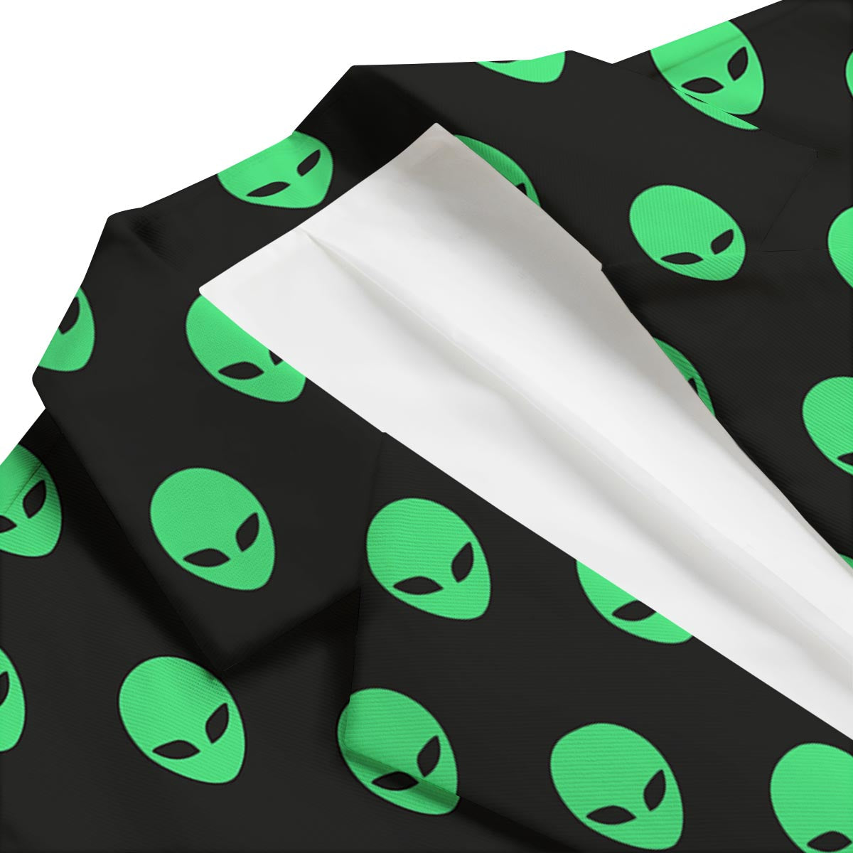 Ufo Alien Pattern Print Men's Blazer-grizzshop