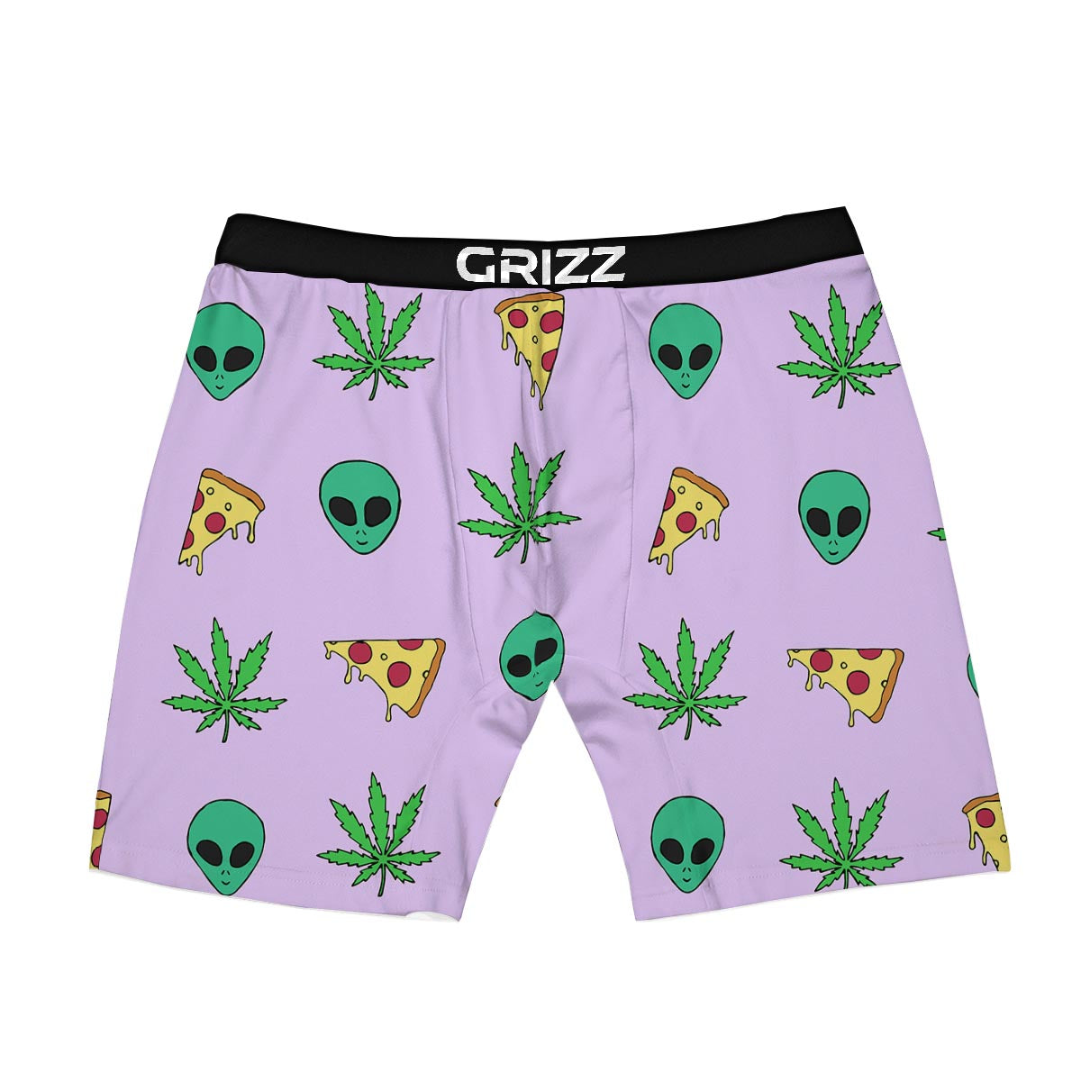 Ufo Pizza Trippy Print Pattern Boxer Briefs-grizzshop