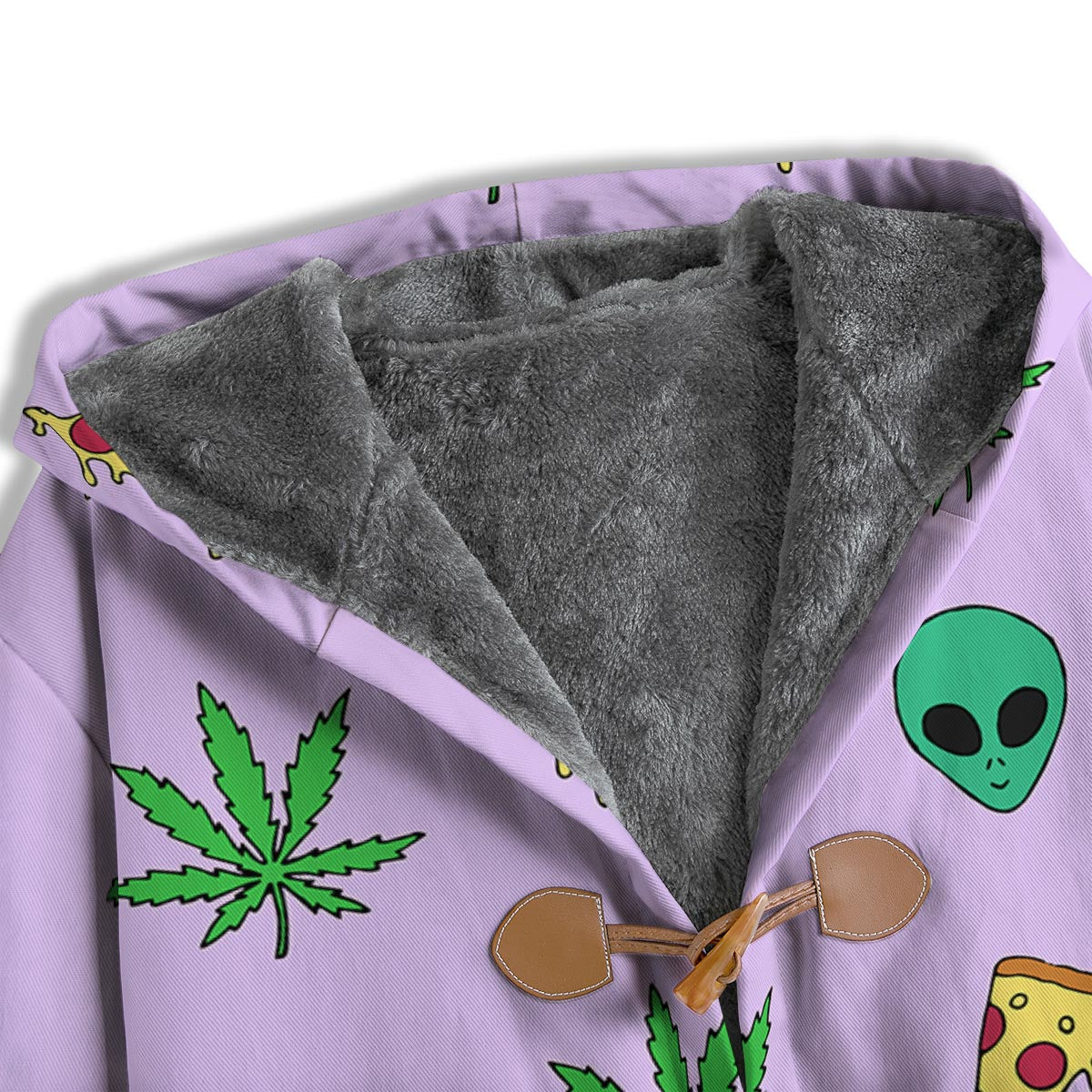 Ufo Pizza Trippy Print Pattern Men's Windbreaker Jacket-grizzshop