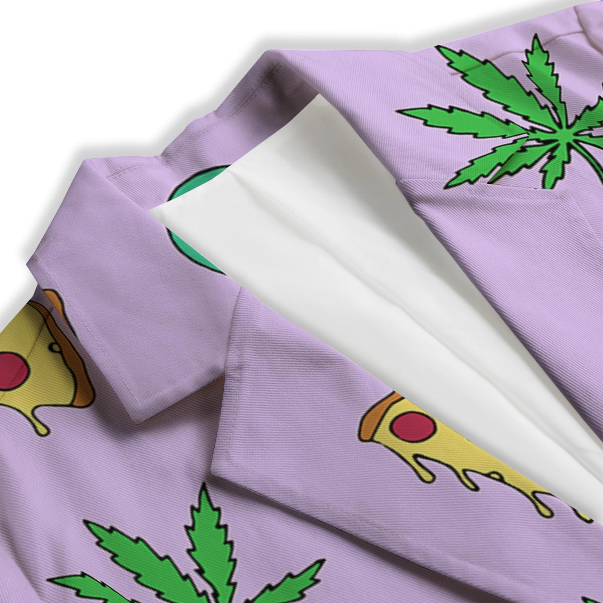 Ufo Pizza Trippy Print Pattern Women's Blazer-grizzshop