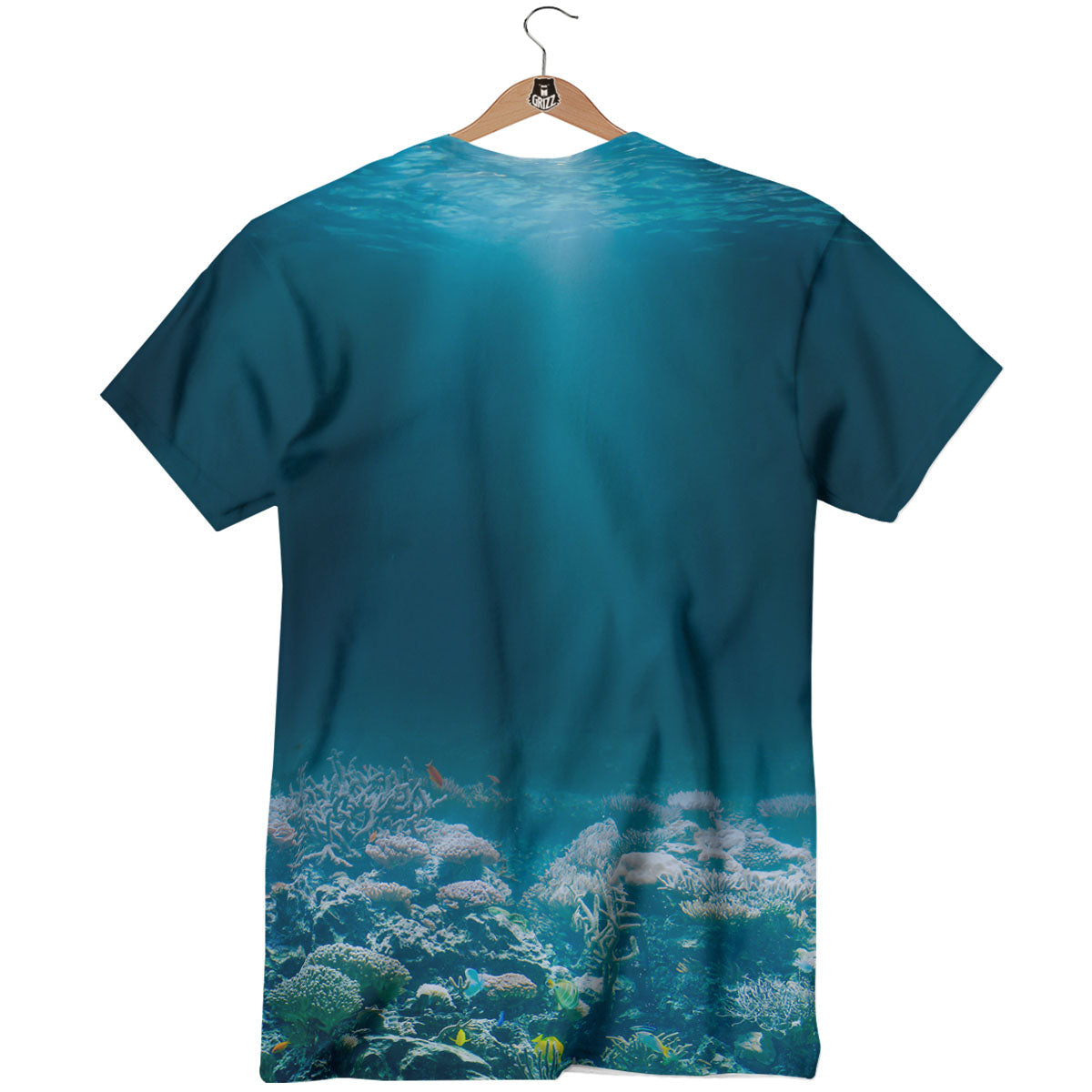 Underwater Ocean Print T-Shirt-grizzshop