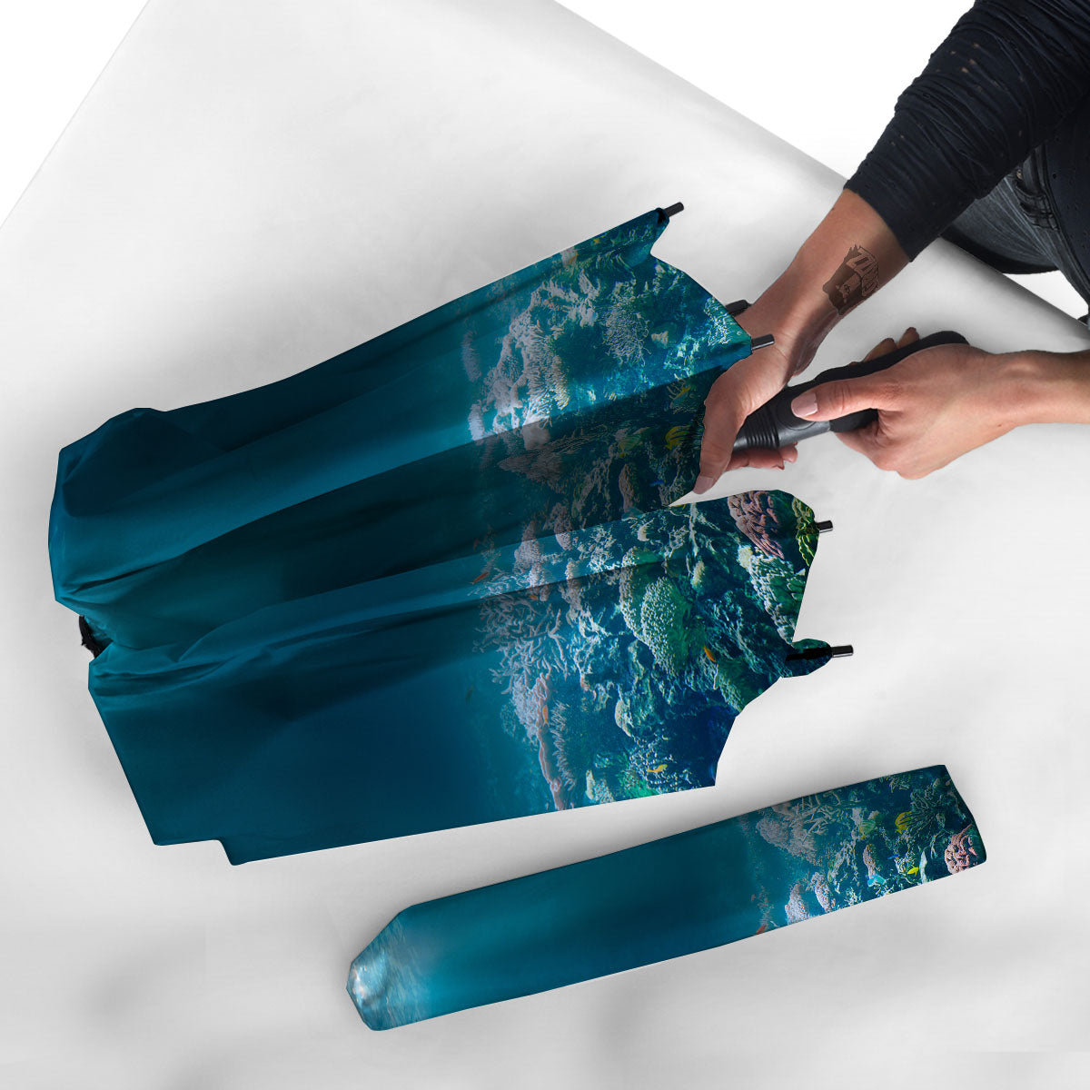 Underwater Ocean Print Umbrella-grizzshop