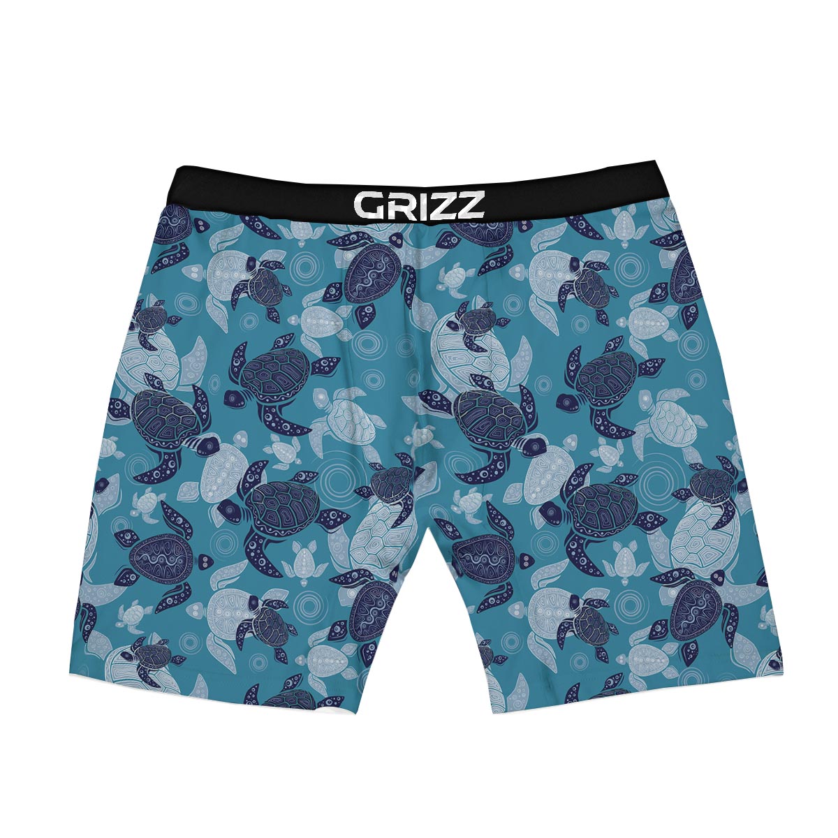 Underwater Sea Turtle Family Print Pattern Boxer Briefs-grizzshop