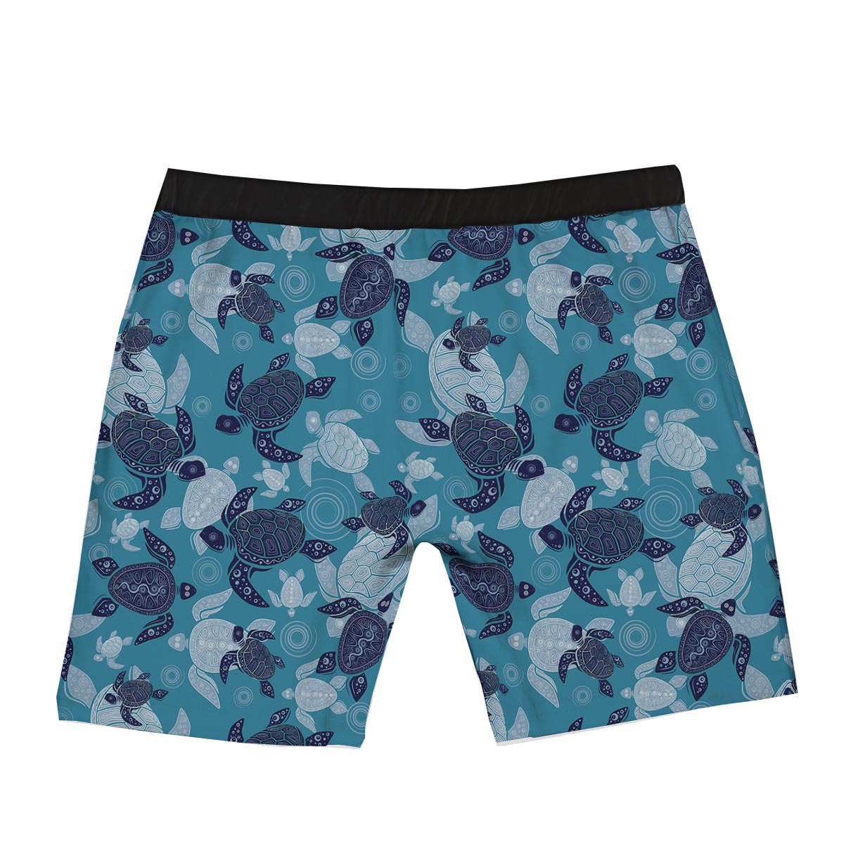 Underwater Sea Turtle Family Print Pattern Boxer Briefs-grizzshop