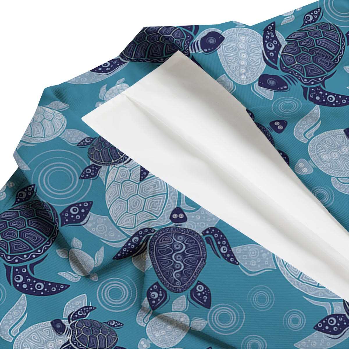 Underwater Sea Turtle Family Print Pattern Men's Blazer-grizzshop
