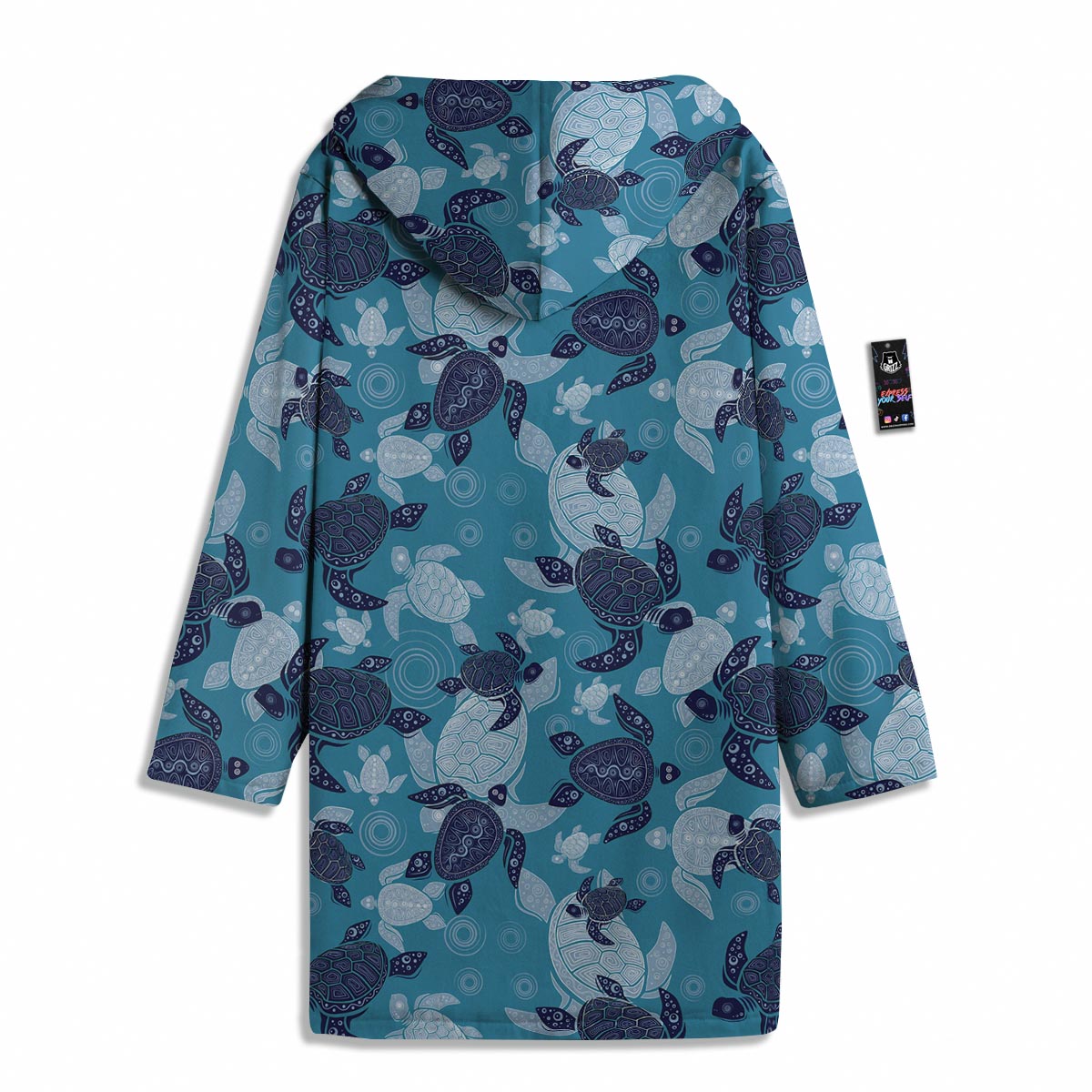 Underwater Sea Turtle Family Print Pattern Men's Windbreaker Jacket-grizzshop