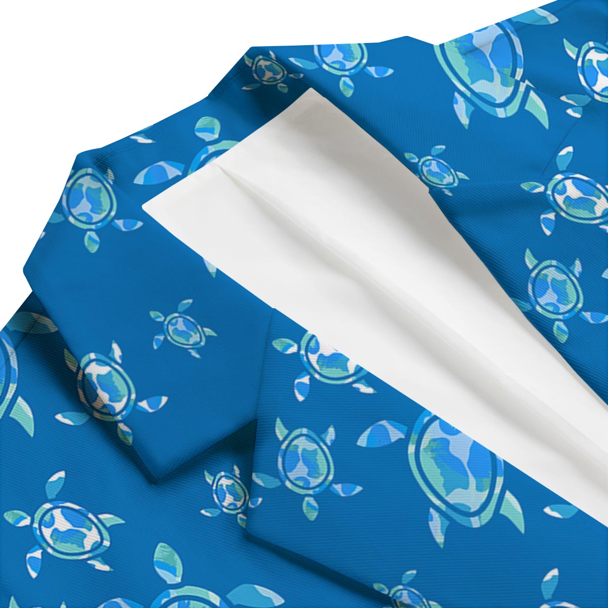 Underwater Sea Turtle Print Pattern Men's Blazer-grizzshop