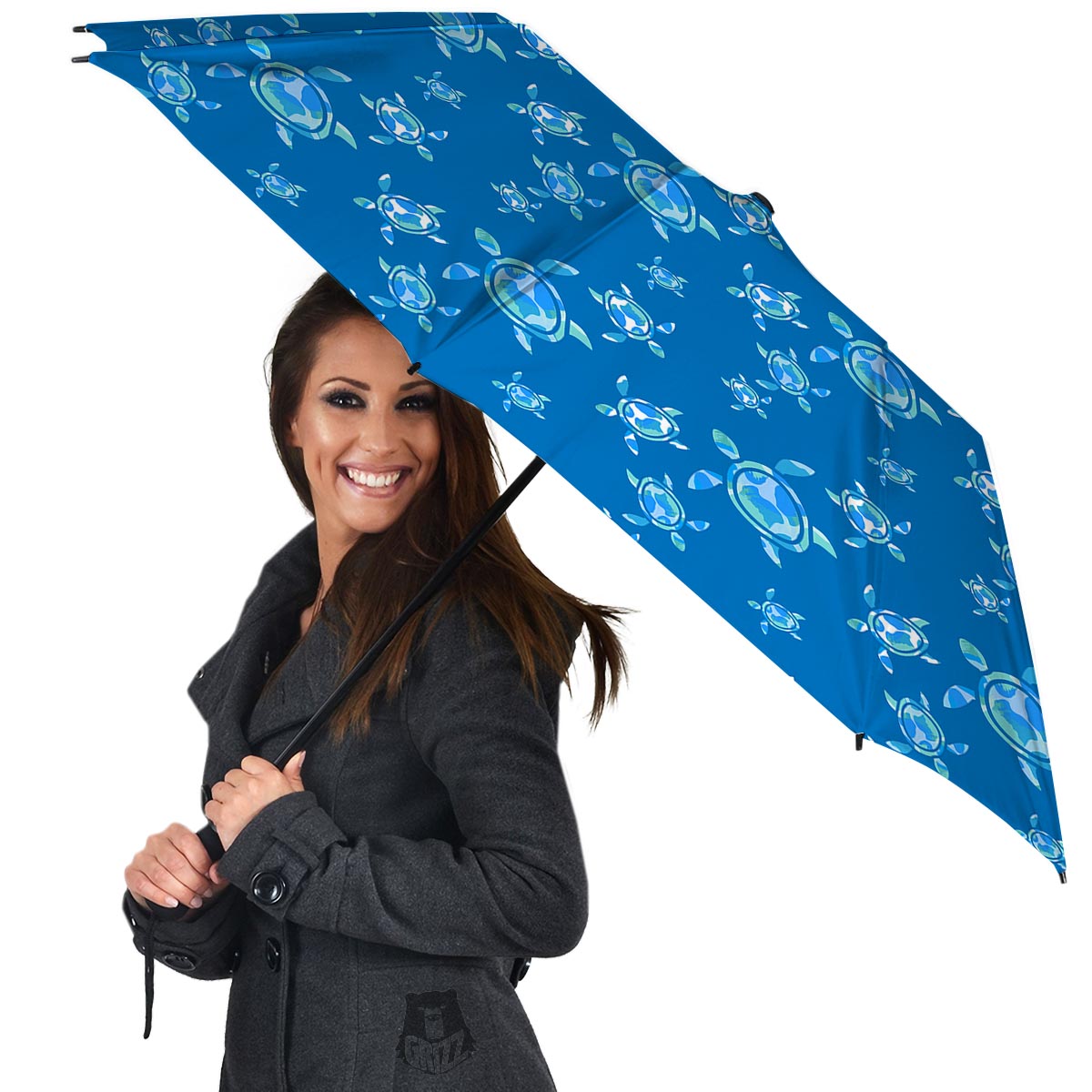Underwater Sea Turtle Print Pattern Umbrella-grizzshop