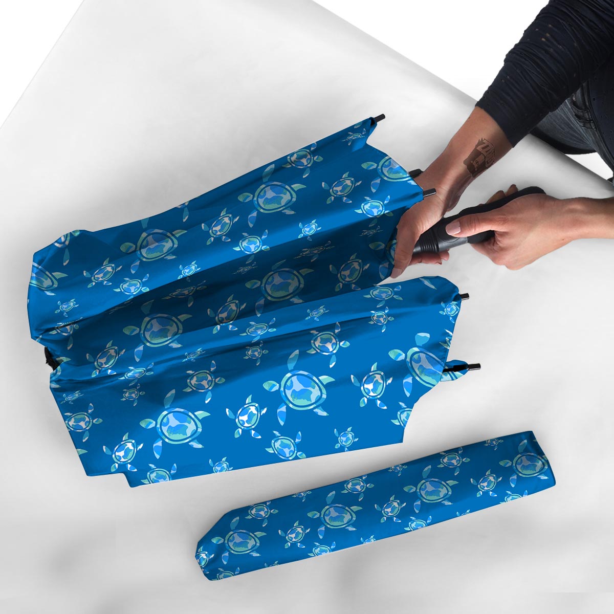 Underwater Sea Turtle Print Pattern Umbrella-grizzshop