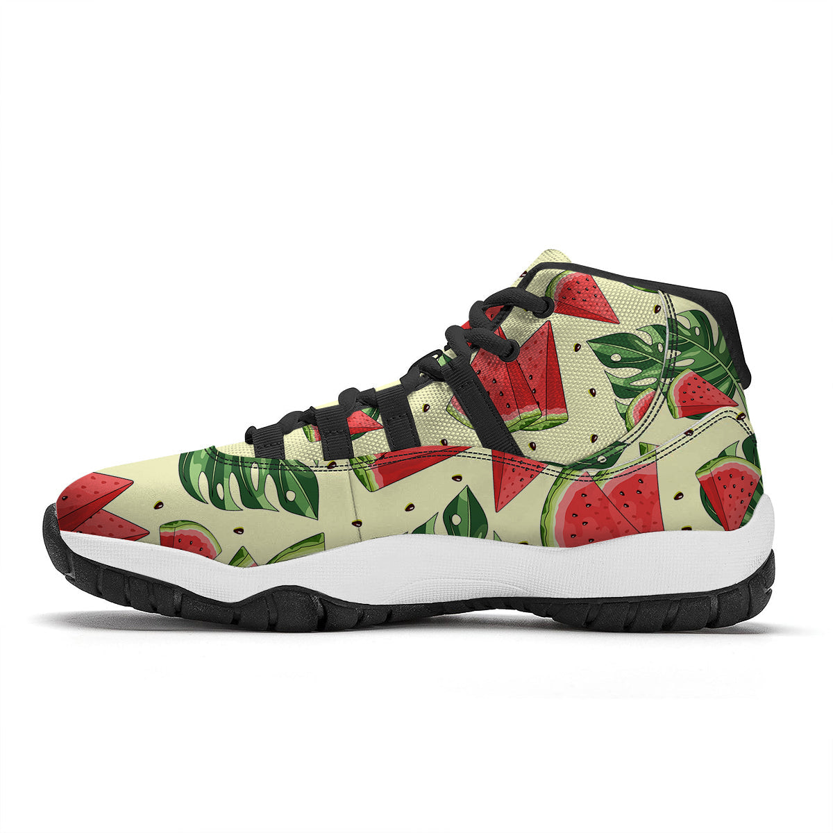 Underwater World Colorful Print Pattern Black Bball Shoes-grizzshop