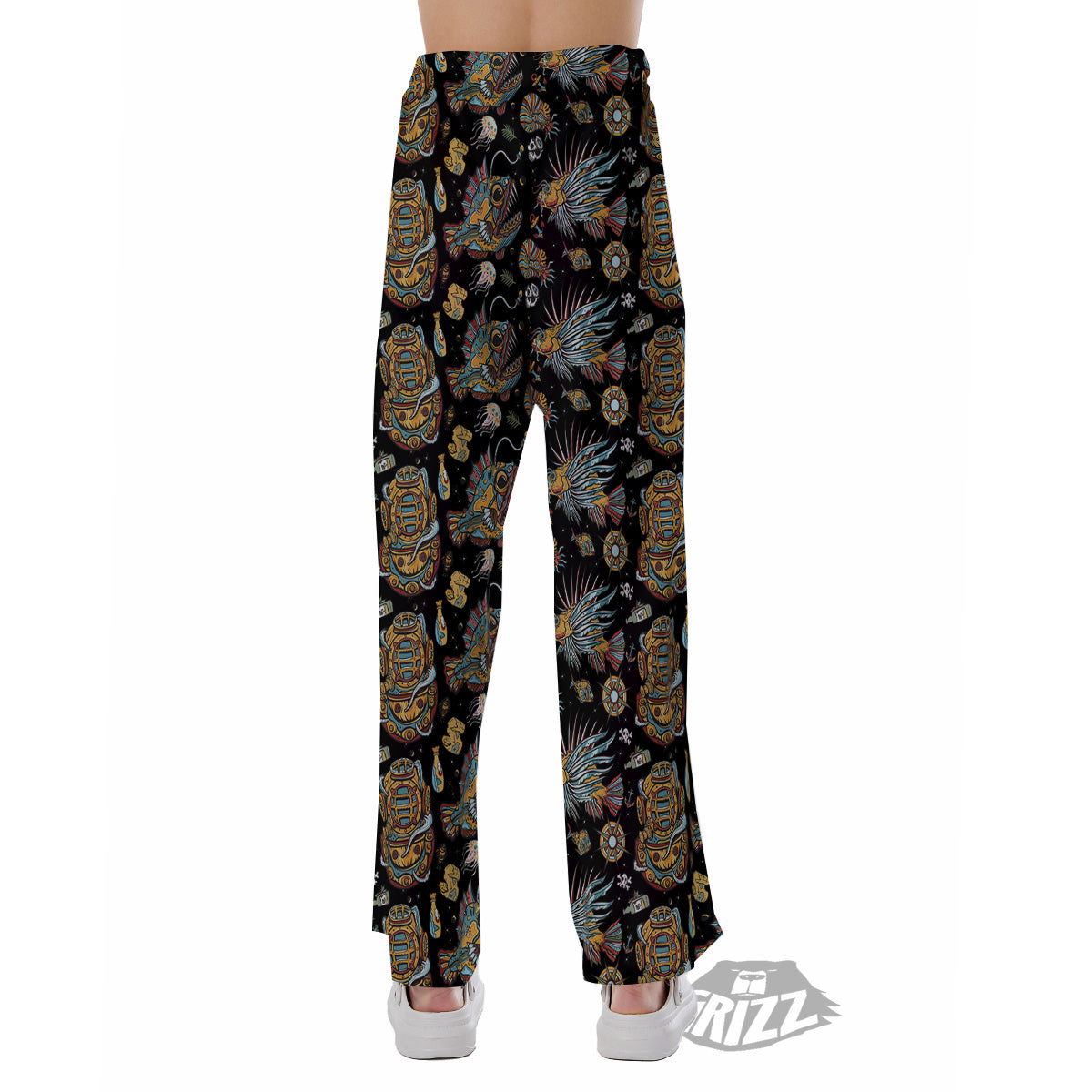 Underwater World Colorful Print Pattern Pajama Pants-grizzshop