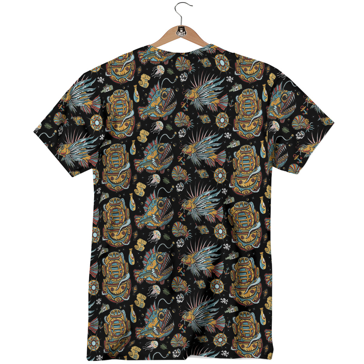 Underwater World Colorful Print Pattern T-Shirt-grizzshop