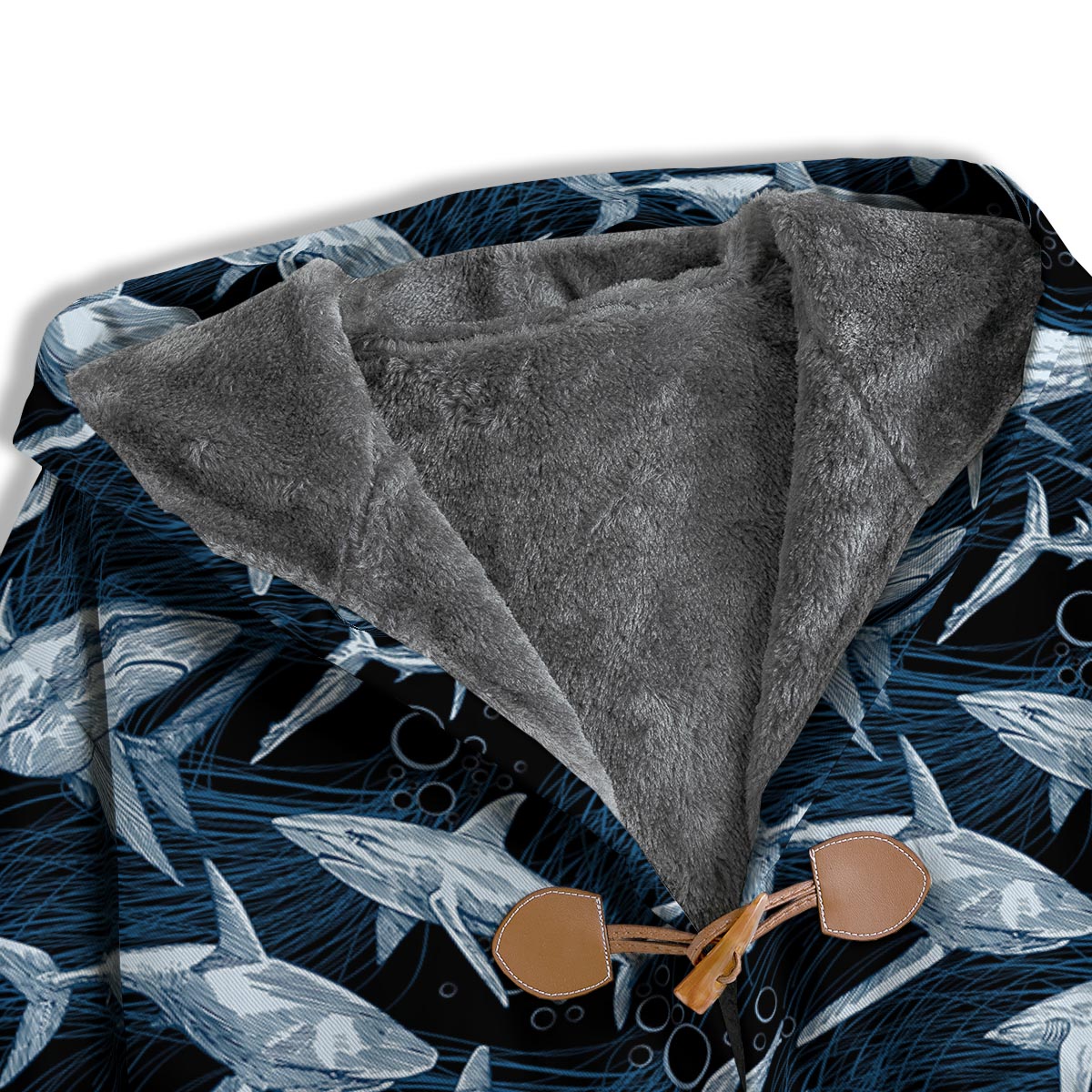 Underwear Shark Print Pattern Men's Windbreaker Jacket-grizzshop