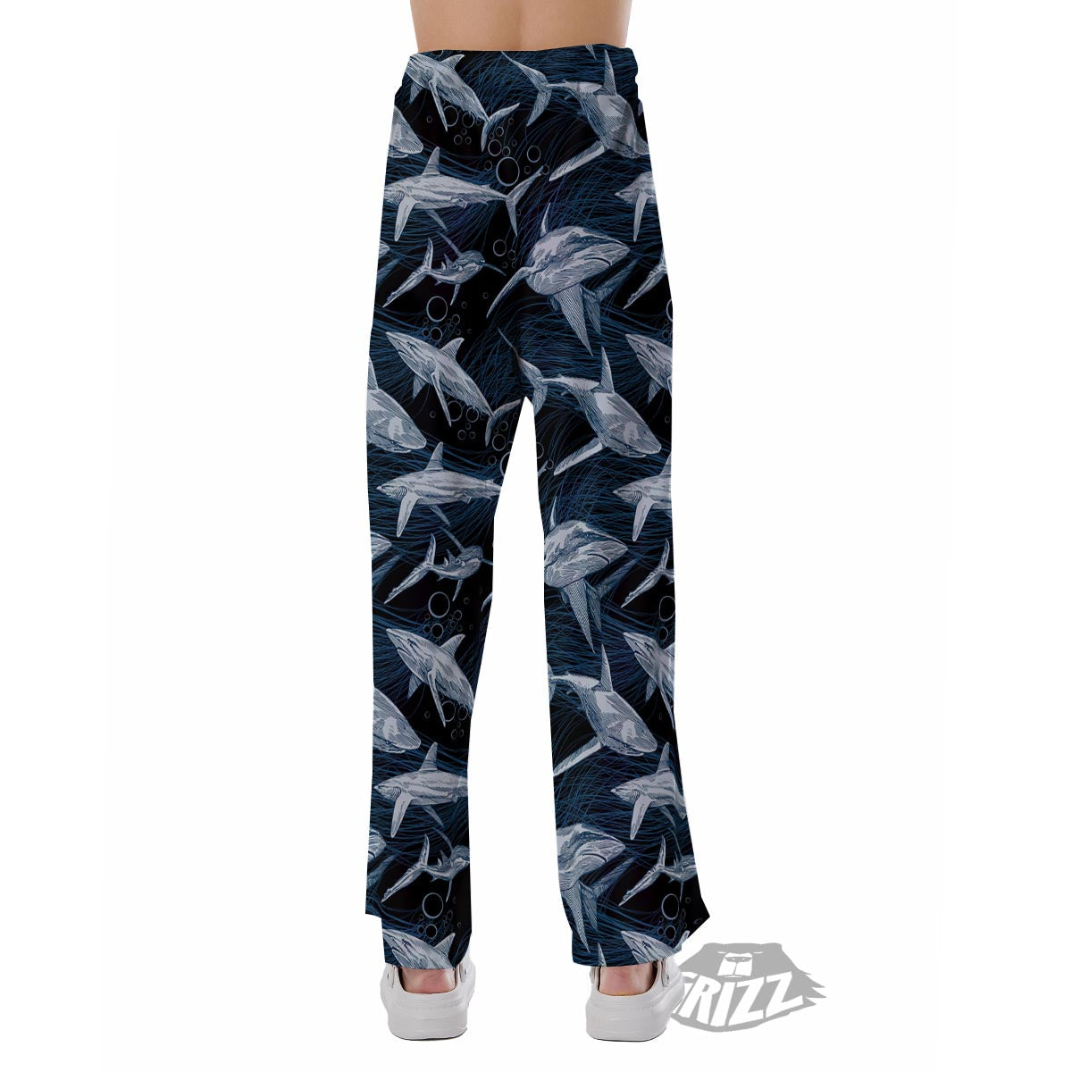 Underwear Shark Print Pattern Pajama Pants-grizzshop