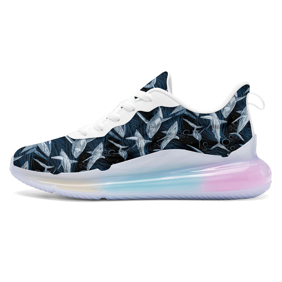 Underwear Shark Print Pattern Running Sneakers-grizzshop