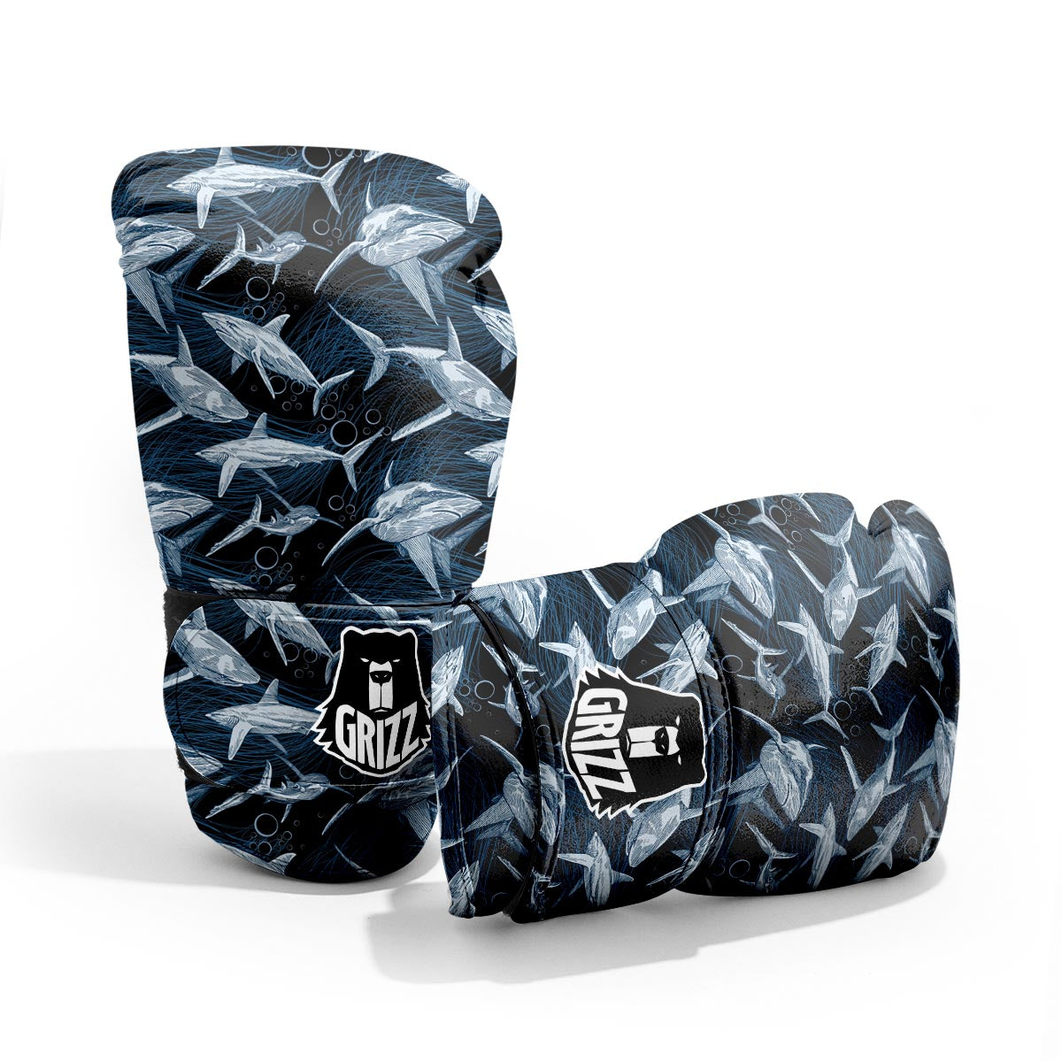 Underwear Shark Print Pattern Pro Boxing Glove